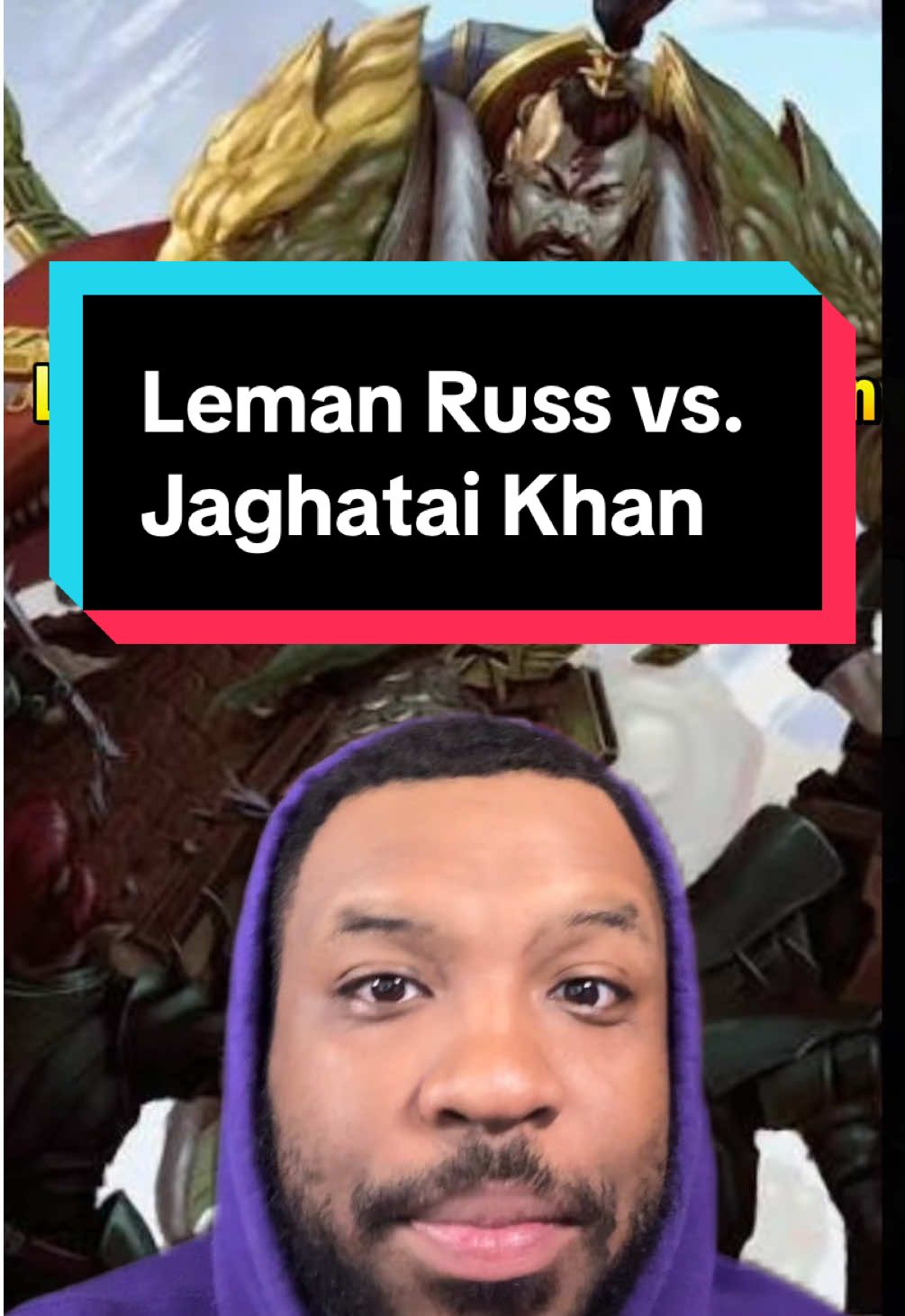 Replying to @iamthatguy2180 Leman Russ vs. Jaghatai Khan  #warhammer #warhammer40k #vsbattle #hoodguard #indeed 