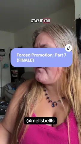 Replying to @Femalealpha1611@ttv Forced Promotion; Part 7 (FINALE!) - there will be an exclusive epilogue attached to the YouTube video 😏 #customerservice #skit #foodservice 