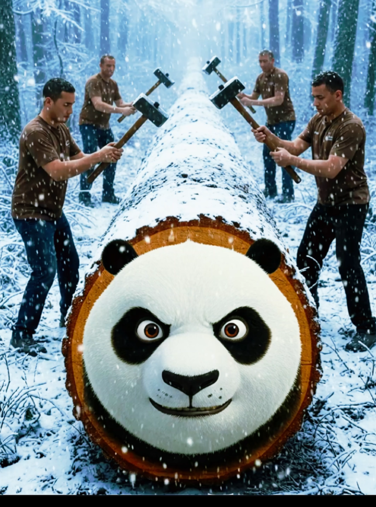 From wood to woohoo — Kung Fu Panda dancing! 🪵🐼✨ #kunfupanda #animalrescue #fyp #foryoupage❤️❤️ #ai 