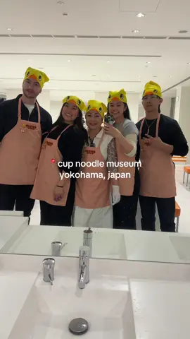 hands-on activities at the Cup Noodles Museum!! Chicken Ramen Factory ($7 pp) had us kneading, seasoning, and frying noodles in pairs. They didn’t let us film the process bc of cleanliness. we had to wash our hands & wear gloves multiple times Cupnoodle Factory ($3.50 pp) we got to design our own cup, pick the broth & toppings, seal it up, and even shrink-wrap our creations. Definitely more than just photo ops if you do the activities. worth every yen!  📍Cup Noodles museum Yokohama, Japan #Japan #travel #cupnoodles #cooking #japanesefood 