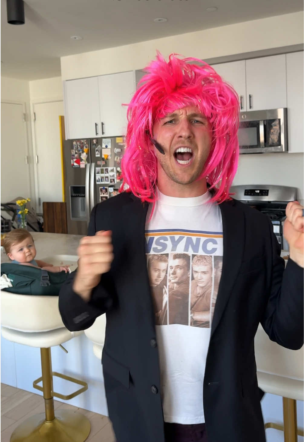 Not our son judging him 😂 #micahandsarah 