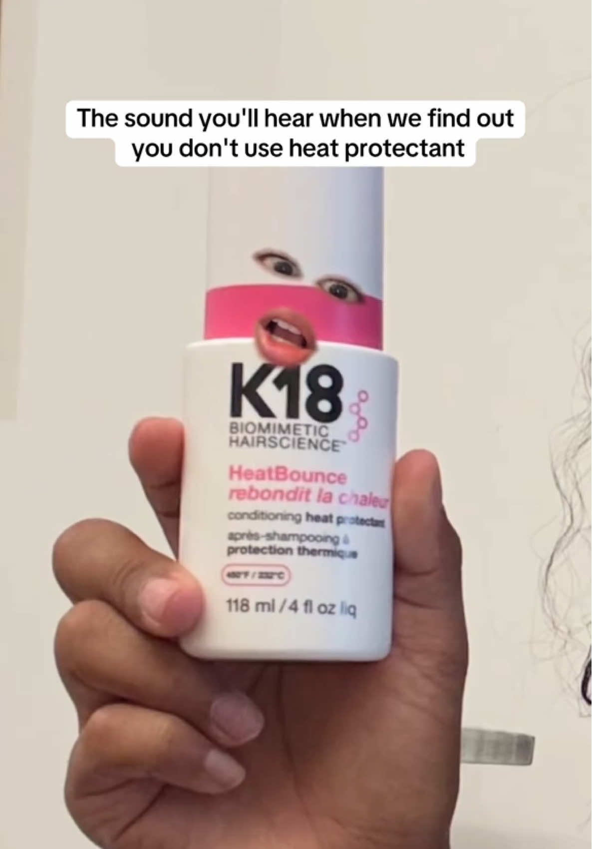 And it's always the ones who turn their hot tools to the highest settings 🤦‍♀️ If you want to protect your hair on the deepest level from heat damage, then you need HeatBounce #k18hair #k18results