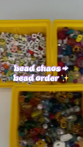 already tackled the bead chaos 😮‍💨✨ sorted out letters, plastic, and glass beads 🌈🧵 some beads fell out oops #beadtok #asmrtiktoks #glassbeads #crafterproblems #sundayfunday 