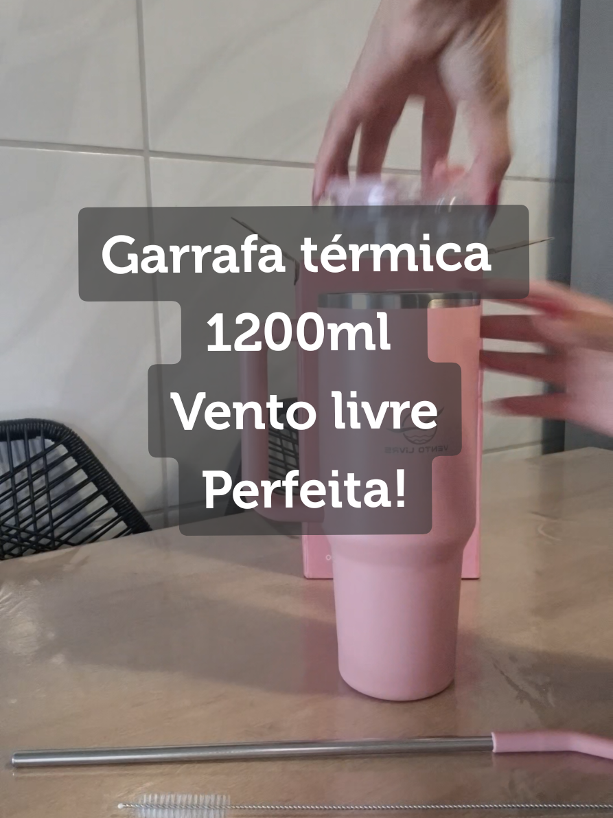 Superou as expectativas.  Clica no carrinho laranja do video e garanta a sua Garrafa térmica 1200ml da Vento livre   #garrafatermica  #copotermico1200ml #utilidadesdomesticas  #achadinhostiktok  #tiktokshop 