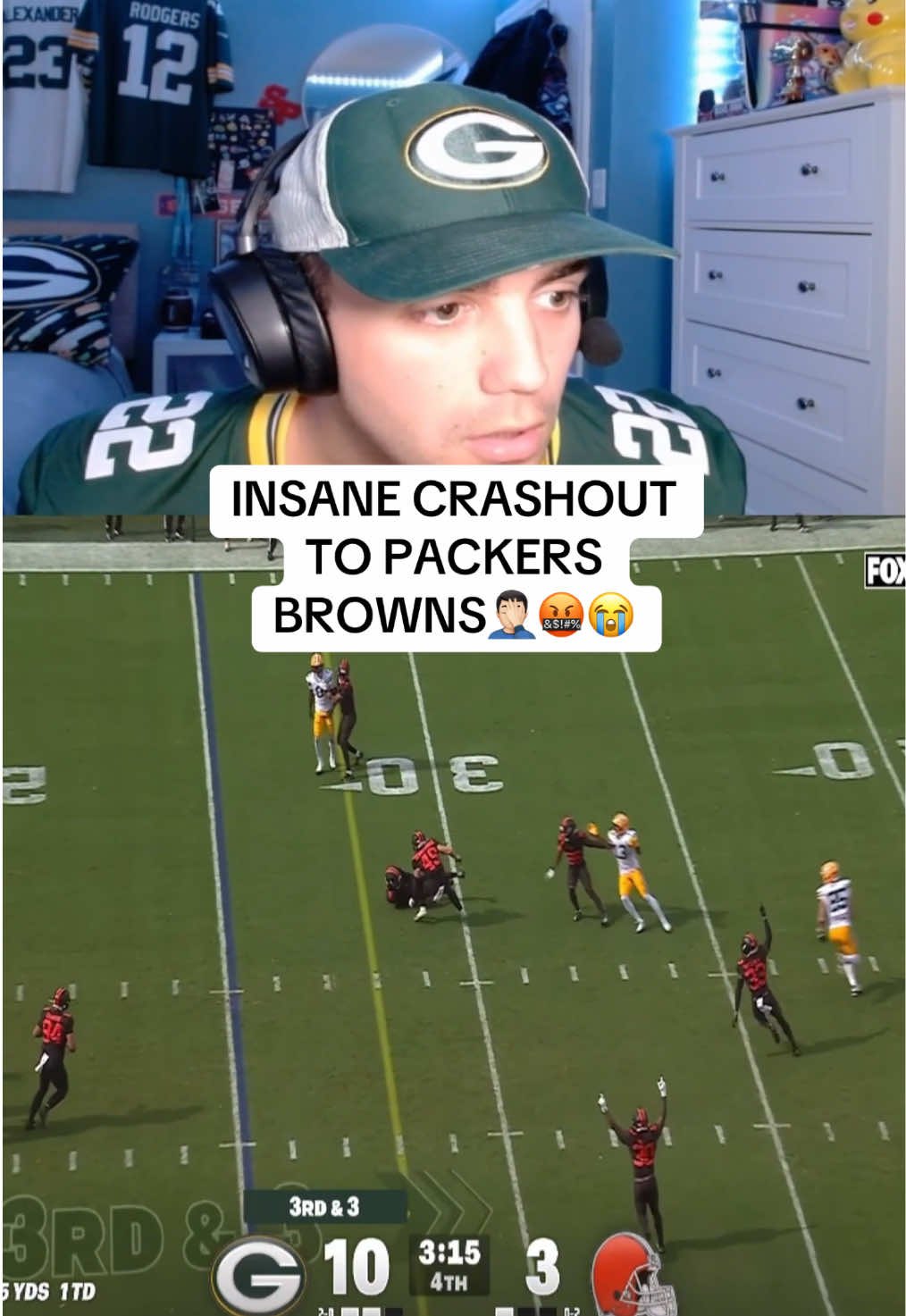 DOES IT GET ANY WORSE THAN THIS, JUST WANNA KNOW! #packers #browns #nflfootball #football #nfl 