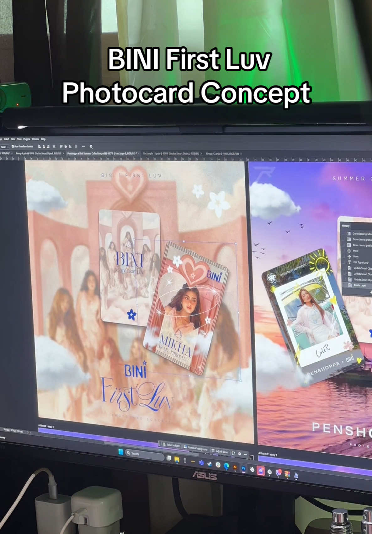 Sinapag tayo ulit! First Luv photocard concept! 🫶🏼✨🌸 #bini #biniph #ppop #firstluv #biniphotocards 