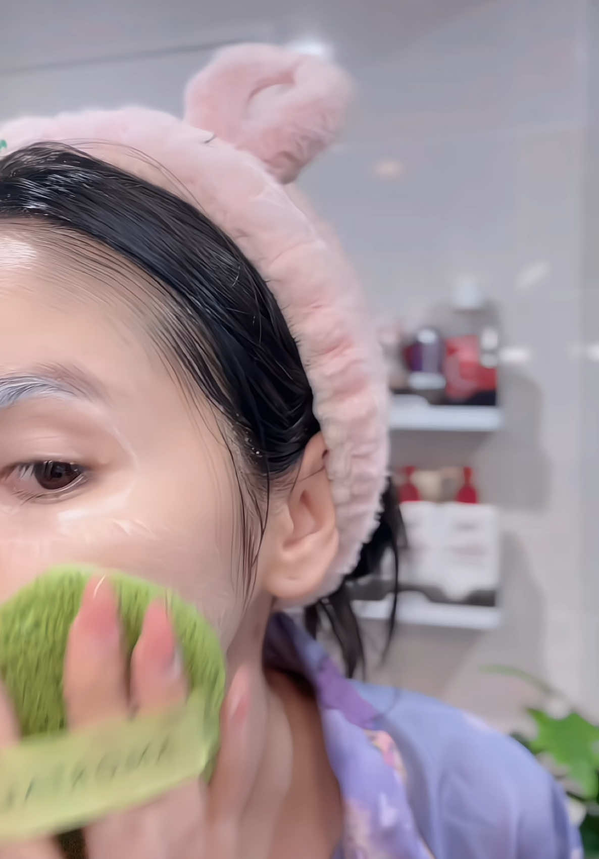 ✨สะอาดล้ำลึกกว่ามือจริงๆ 🛁🫧💦#Amortals #ฟองน้ำล้างหน้า #ล้างหน้า 