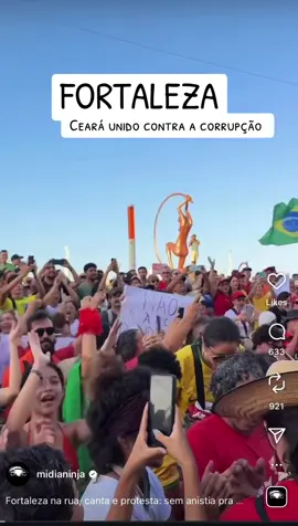 CEARÁ RESISTE! NÃO A PEC DA BLINDAGEM E CONTRA A ANISTIA #CEARA #FORTALEZA #BRASIL #CONGRESSOINIMIGODOPOVO #SEMANISTIA 