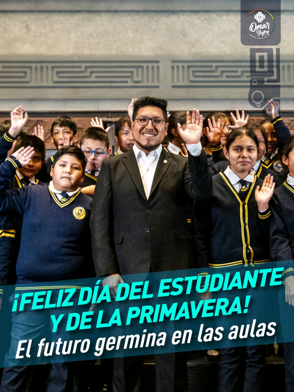 ¡Feliz 21 de septiembre!  Hoy celebramos el amor, la amistad, la primavera y, sobre todo, a l@s estudiantes. Que su espíritu de perseverancia y unidad nos inspire a seguir aprendiendo, creciendo y construyendo comunidad. #OmarYujra #LegislaturaDelBicentenario