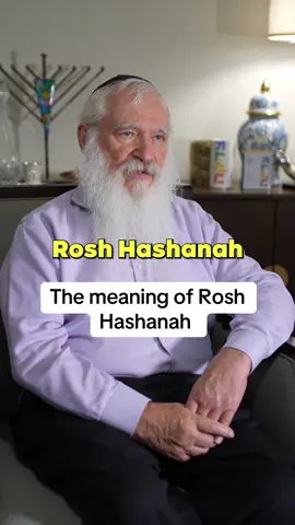 The meaning of Rosh Hashanah. #RoshHashanah #jewish #jewishtok #rabbisoftiktok 