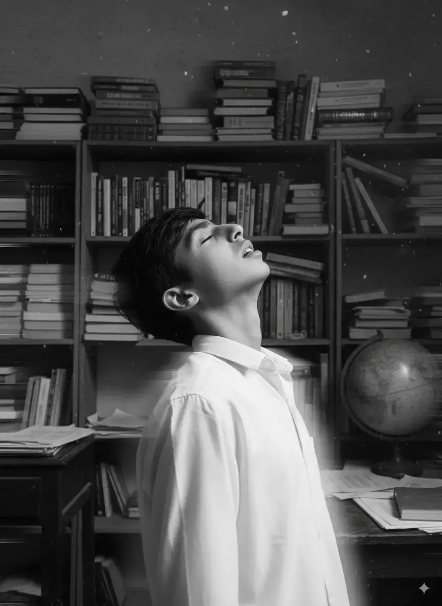 اصنع لي صورة سينمائية ومزاجه على سطح ضبابي ليلي مع أضواء المدينة تتهوح بهدوء في خلفية. استخدم خلفية خضراء منخفضة وضلام درامية و زوايا جانبية يجب ان ارتدي معطف اسود عالي الياقة واستبدل الوجه الموضوع بوجهي من السلفي مع مع الحفاظ على ملامح الوجه نفسها بالضبط لاكن اجعل بشرتي ناعمة وعادلة وازالة اي نضاره واعطيني شعر متوسط الطول و حفاظ على ضلام الاجواء والاضاءة العامةة والوضعية والتكون