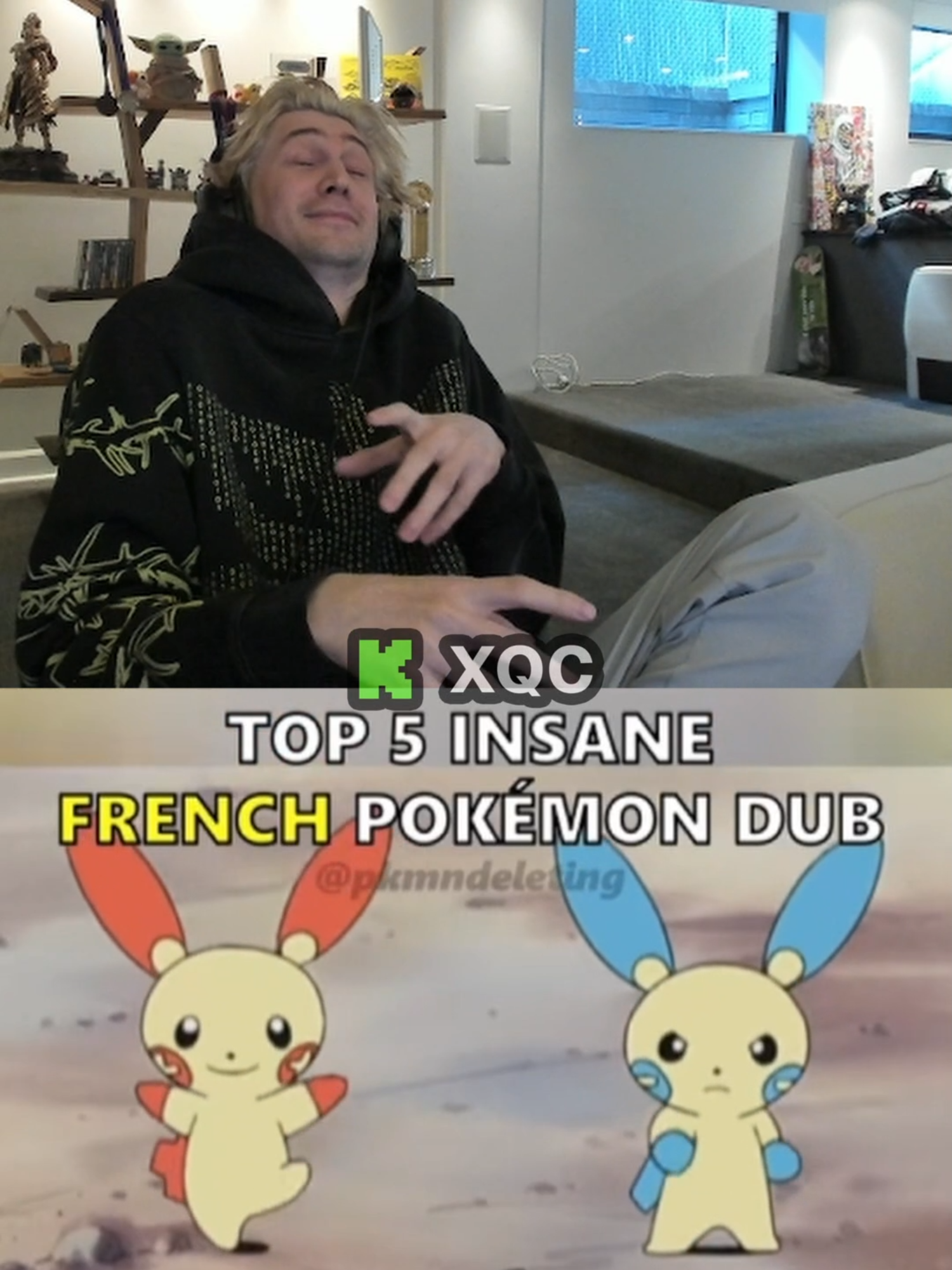 xQc Couldn't Believe How INSANE The French Pokémon DUB Was #xqc #xqclips