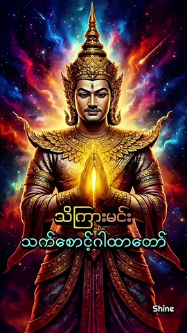 ဝေ ဒါ သာ ကု ဂါထာ   (သိကြားမင်းသက်စောင့်ဂါထာ)   အာဏာစက် အလွန်ပြင်းထန်သော   ဂါထာတော်မြတ်ဖြစ်သဖြင့်   အတိတ် ဘဝတွေတုန်းက မိမိတို့ ပြုခဲ့ဖူးတဲ့ ဒါနပါရမီ ကုသိုလ် ကောင်းမှုတွေကို သစ္စာပြု တိုင်တည်ပြီး ရန်အပေါင်းကိုအောင်မြင်စေပါတယ်။   မိမိအပေါ် မကောင်းကြံသူ၊  မတရားအနိုင်ကျင့်သူ   လူများ၊ ဆရာဆိုးများ၊ နတ်ဆိုးများကို တန်ပြန် ဒဏ်ပြန်ထိခိုက်စေပါတယ်။   ဂါထာရဲ့ အဓိက အကျိုးပေးက   ရန်အပေါင်းကို အောင်မြင်တာ  ဖြစ်ပါတယ်။   ဝေ - ငါ၏ရန်သူ ဟူသမျှတို့သည်။   ဒါ - ဝေးစွာ သော အရပ်သို့။   သာ - လျှင်စွာ။   ကု - ပြေးစေကုန်သတည်း။   ကု - ငါ့အား မကောင်းသဖြင့် ကြံကုန်သူတို့သည်။   သာ - မိမိအလိုလို။   ဒါ - အကြံအစည် ပျက်သော အားဖြင့်။   ဝေ - ပပျောက်စေကုန်သတည်း။   ဒါ - ငါ၏ဒါန စေတနာကြောင့်။   ယသာ - အခြွံအရံ အကျော် အစောတို့သည်။   ဒ - ပွားများပါစေကုန်သတည်း။   ဒသာ - ငါပြုမိသော မကောင်းမှု အကုသိုလ် ဆယ်ပါးတို့သည်။   ယ - ငါပြုမိသမျှသော ကောင်းမှု ကုသိုလ်ဆယ်ပါး၏ တန်ခိုးတော်   ကြောင့် ။   ဒါ - ပြေပျောက်စေကုန်သတည်း။   သာ - စက်ဆုပ်ဖွယ်သော သူတို့အားလည်းကောင်း။  သာ - အမျက်မာန ဒေါသရှိသော သူတို့အားလည်းကောင်း။   ဓိ - ဆုံးမ ဩဝါဒပေးခြင်းဖြင့်သာလျှင်။   ကု - ပြည့်စုံ အောင်မြင်စေသတည်း။   ကု - ထိုသို့သော အမျက်မာန မာန်တက်သူတို့နှင့် ။   ဓိ - ရှည်မြင့်စွာ။   သာ - မပေါင်းဖော်ရသည်။   သာ - ဖြစ်ပါစေသတည်း။   ကု - ကုသိုလ်စရိုက် ပြုကျင့်လေ့ရှိသော။   ဒ - သူတော်ကောင်း တို့နှင့်သာလျှင်။   ကု - ဖြစ်လေရာ သံသရာ ဘဝ အဆက်ဆက်၌။   ဘု - တွေ့ဆုံပေါင်းဖော်ခြင်းကို ပြုရစေသတည်း။   ဘု - မကောင်းမှု အကုသိုလ်   စရိုက်ပွားများသူတို့နှင့်။   ကု - ဖြစ်လေရာ ဘဝသံသရာ အဆက်ဆက်၌။   ဒ - အခါခပ်သိမ်း။   ကု - တွေ့ဆုံပေါင်းဖော်ခြင်း မပြုရ သည် ဖြစ်ပါစေသတည်း။ #သိကြားမင်းသက်စောင့်ဂါထာတော် #ဝေဒါသာကုဂါထာတော် #မင်္ဂလာနံနက်ခင်းပါ #မေတ္တာဖြင့် #shine32 