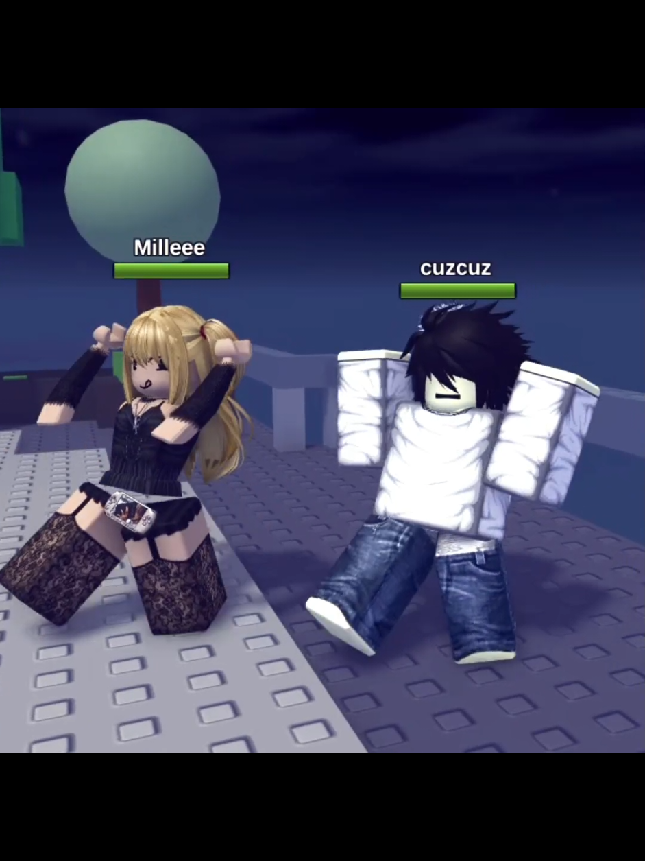 it took so long to record omg, me and @vivivi🌑@ :3 #deathnote #lawliet #misa #roblox #fyp 