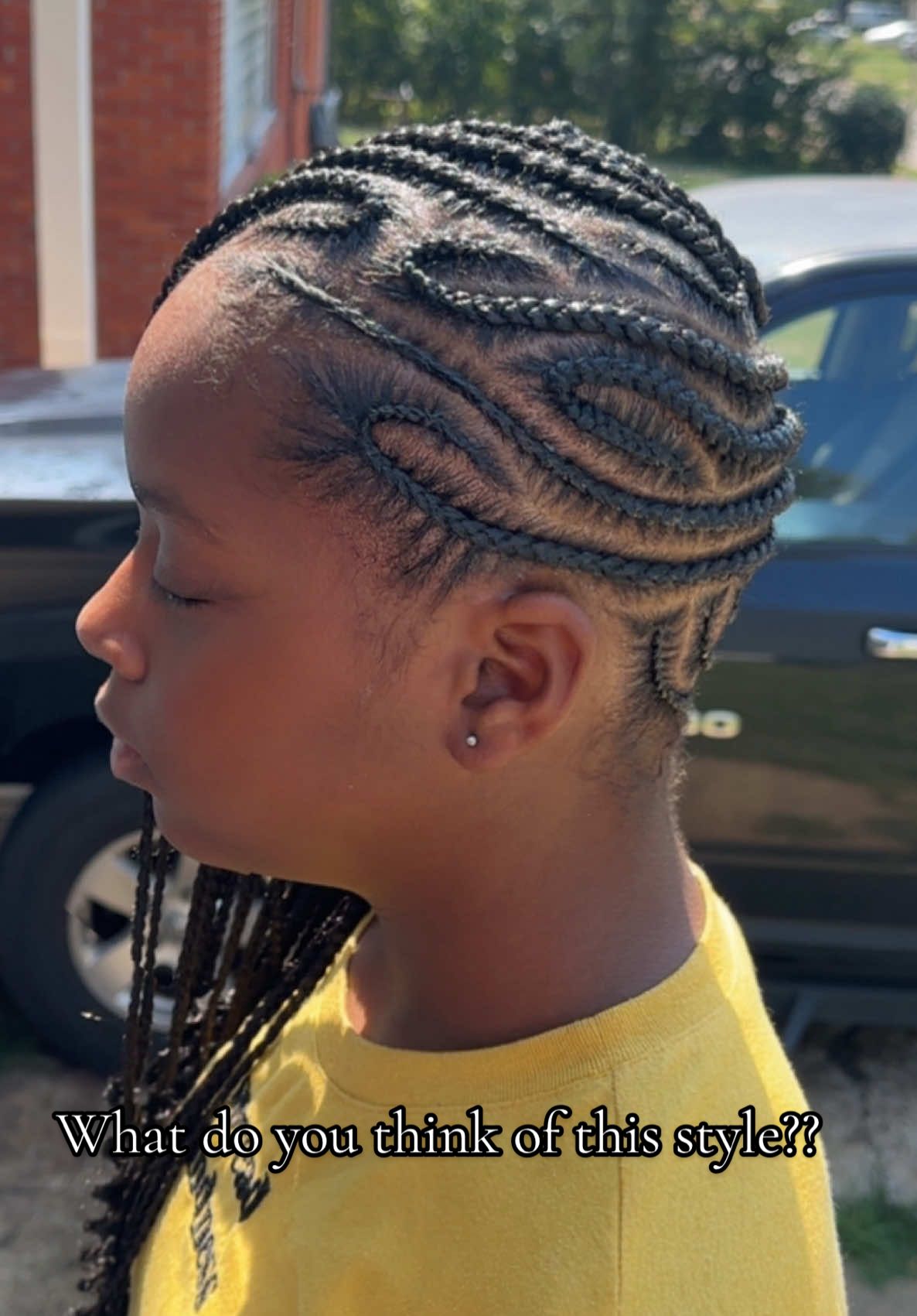 Freestyle lemonade braids #lemonadebraids #braidsbynicolek #memphisbraider #freestylebraids #cutebraids 