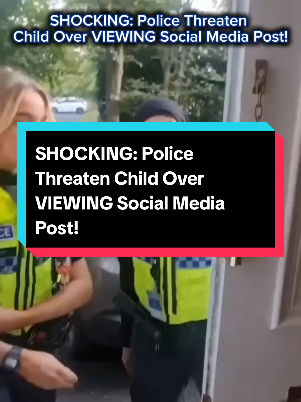 SHOCKING: Police Threaten Child Over VIEWING Social Media Post!#unitedkingdom #politics #shocking #police #fyp 
