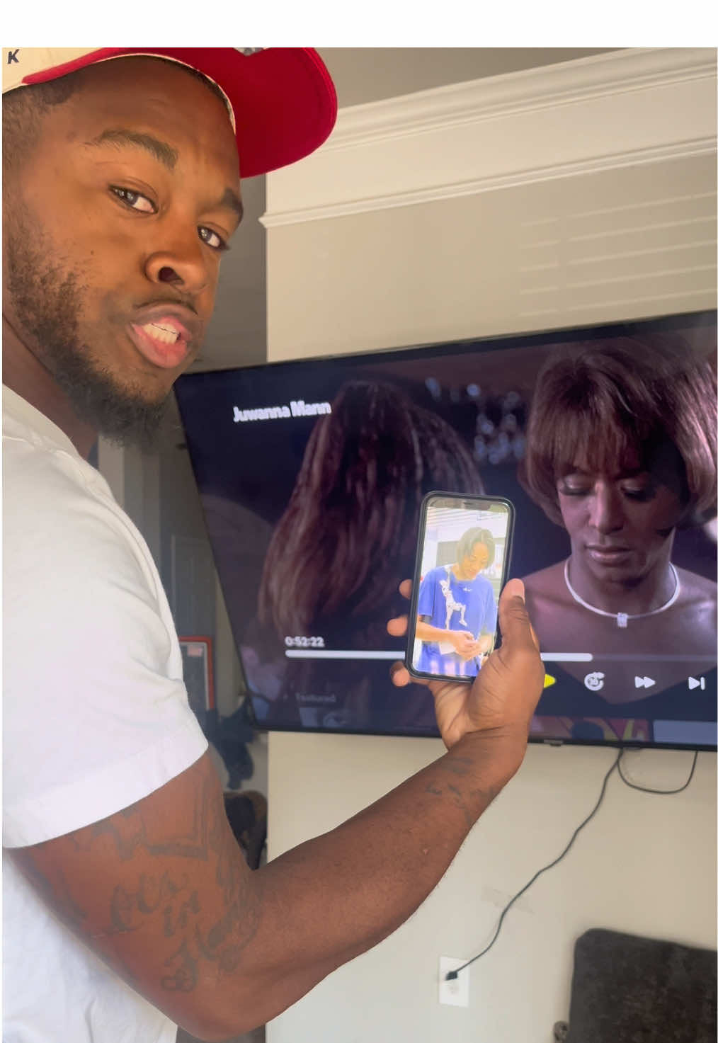 That caught A’ja with the Jamal Jefferies “Juwanna Mann” look 🤣🤦🏾‍♂️.. #WNBA #basketball #foryoupage #viral #fyp 