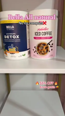 El duo Fav de tiktok Y lo mejor… con envío gratis 🚚✨#icedcoffee #detox #probiotics #bellaallnatural #resultsmayvary 