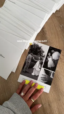 the most surreal part yet 🥹🥹 #savethedate #weddingplanning #2026bride 