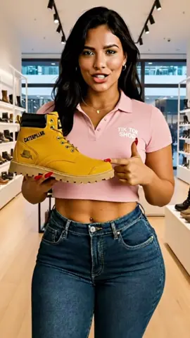 Bota linda, essa tá imperdível 😻 Bota masculina CAT, perfeita para uso intenso! #tiktokshop #viral #caterpillarequipment 