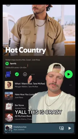 MOM IM THE COVER OF THE LARGEST COUNTRY PLAYLIST!! 🙏#greenscreenvideo #newmusic #countrymusic 