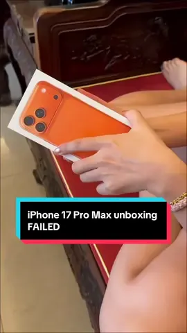 iPhone 17 Pro Max unboxing FAILED #fyp #news #breakingnews #iphone #unboxingvideo 