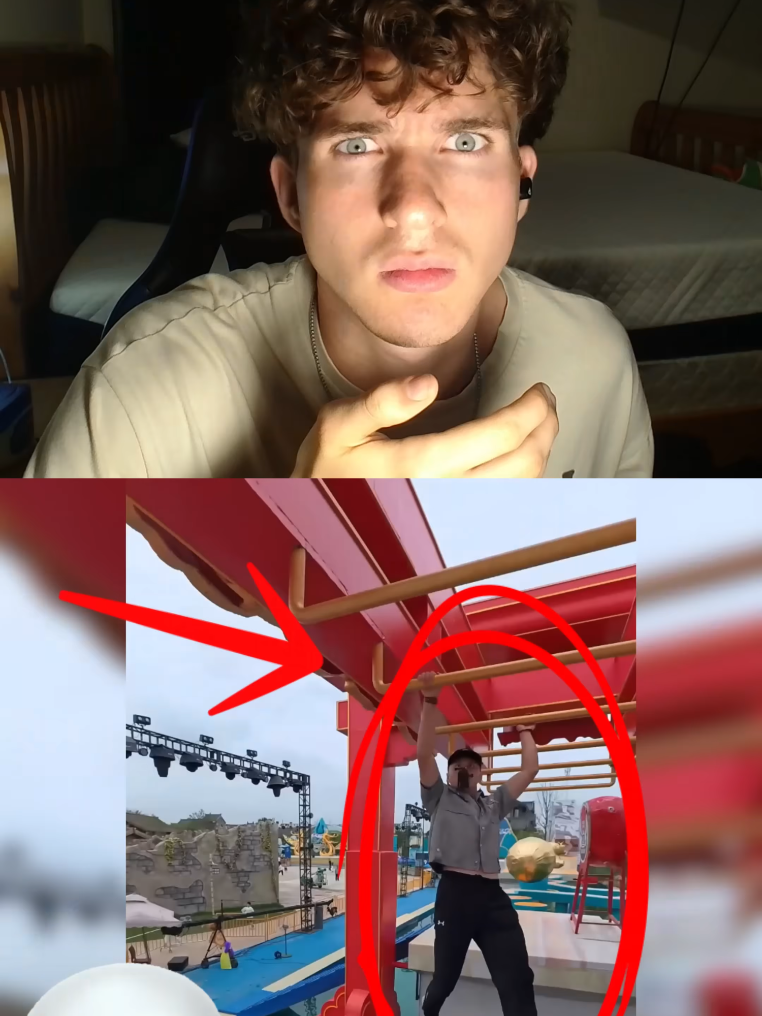 parkour while being chased  🤯 #hurly #parkour #trending #viral #famous #americanninja #wipeout