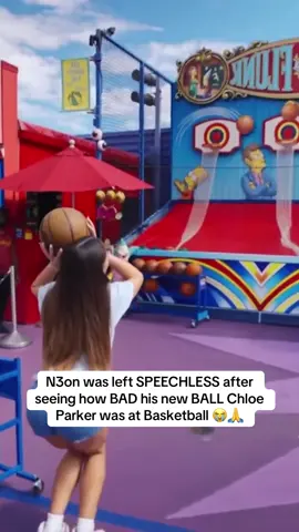 N3on was left SPEECHLESS after seeing how BAD his new BALL Chloe Parker was at Basketball 😭🙏 | #n3on #chloeparker #basketball 