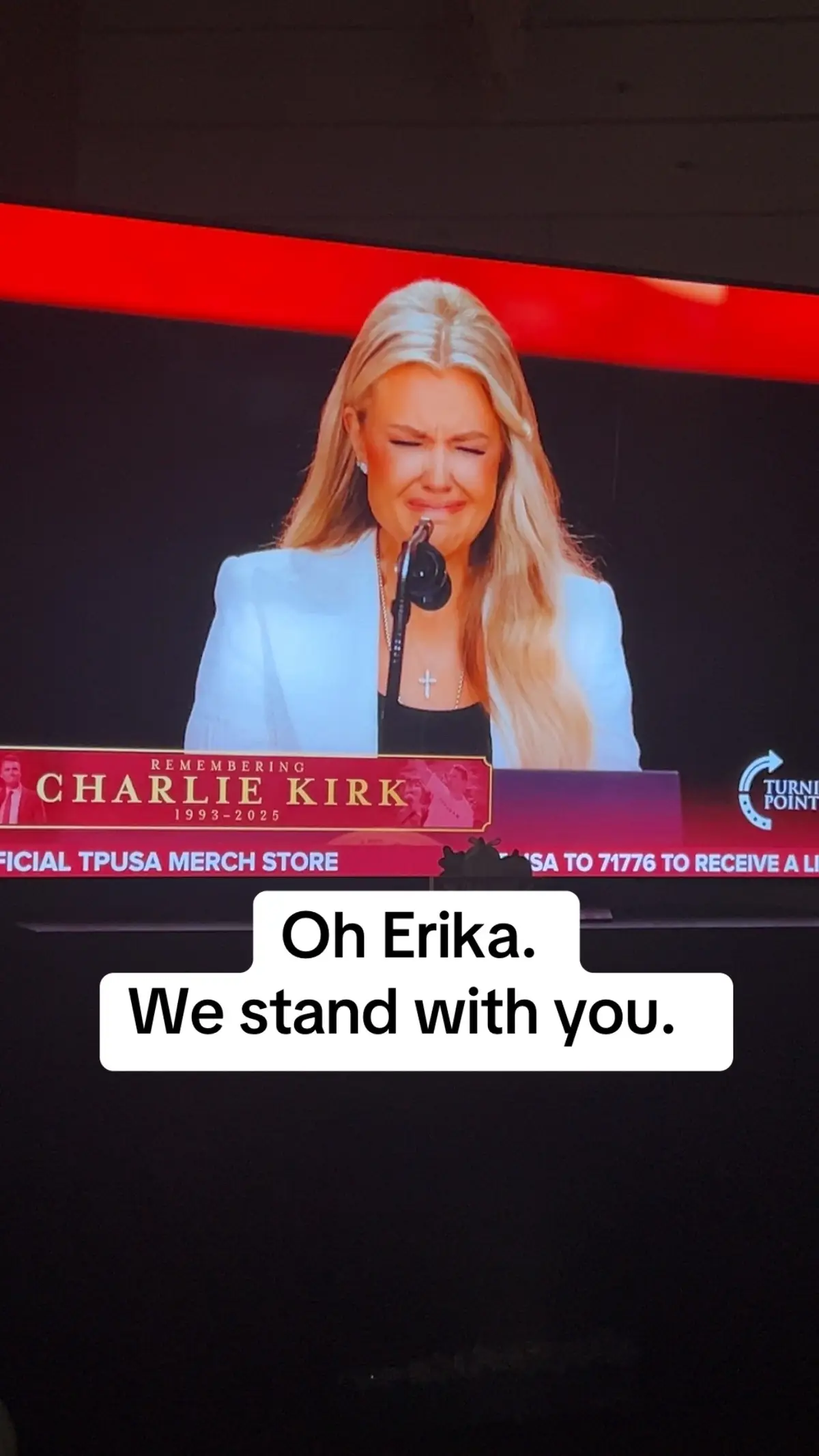 #erikakirk #charliekirk #revival #ripcharliekirk #unitedwestand 