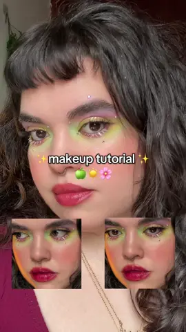 inspo: @olive🫒 💫💚 #maquiagemcolorida #makeuptutorial #makeuplook 