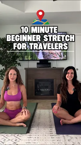 10 min stretch video for travelers with @barefootmamamn1 