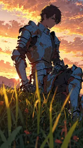 Medieval Anime Knight resting #leonardoai #aicreation #anime #fyp #animeedit 