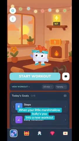 Day 7 & Luvu my little marshmallow has bullied me into a great workout. He won’t counter if you’re not doing the exercise correctly & I can say my thighs are burning& my glutes are screaming #burnsogood #homeworkout #luvu #workoutbuddy 