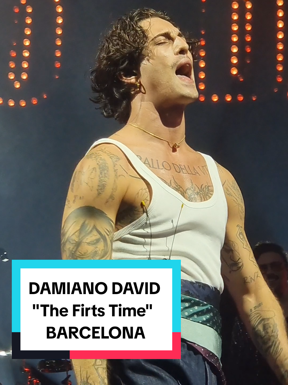 David Damino concierto en Barcelona ❤️ #damianodavid #concierto #funnylittlefears #videoviral 