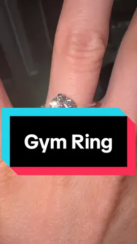 I finally found a pretty ring perfect for the gym! #gym #Fitness #ring #workout #invisible 