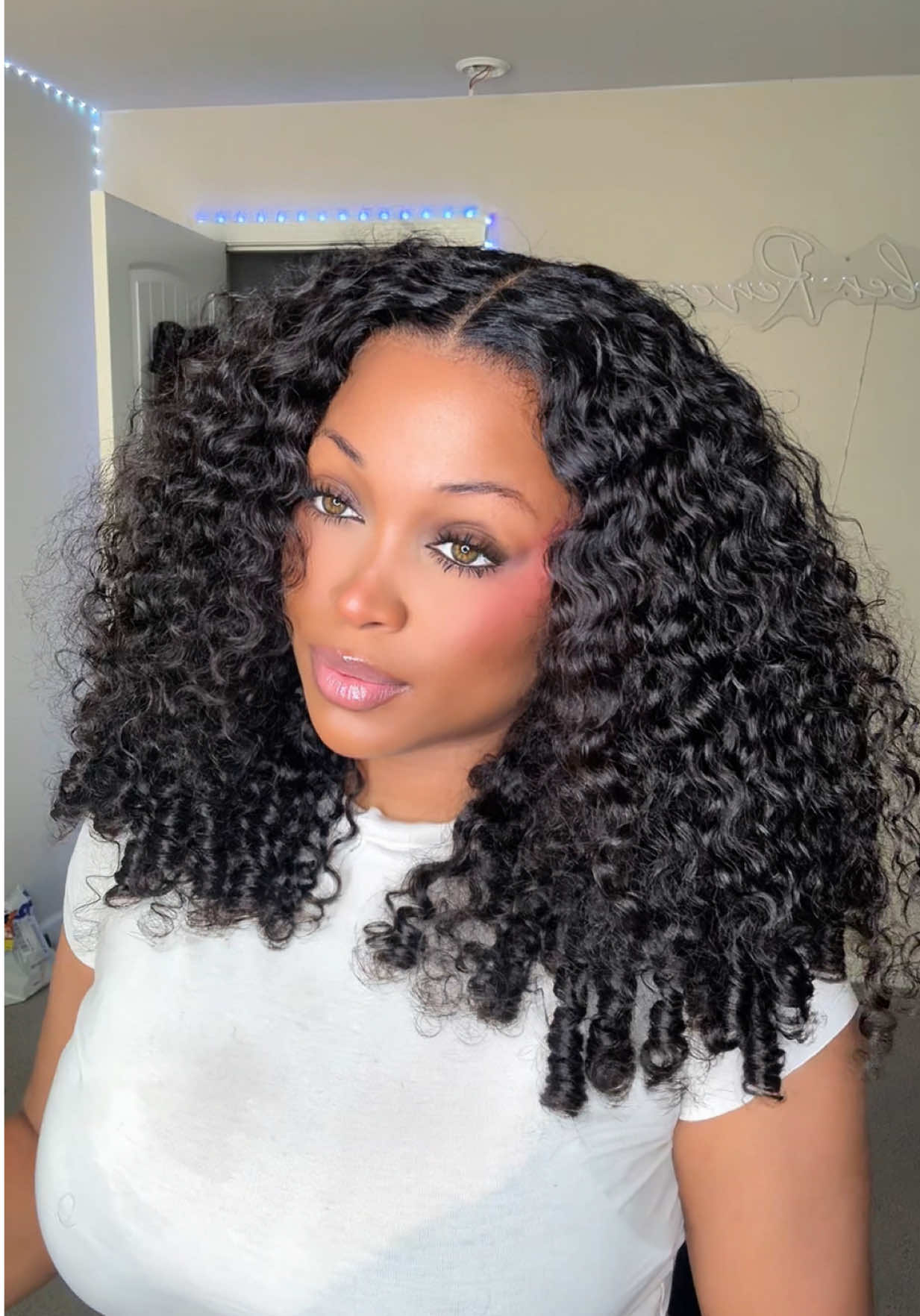 You can’t tell me NOTHINGGGG when it comes to Burmese Curly hair! 😮‍💨😍@Wavymy hair 💞 Hair: WavyMy Wear Go 9x6 Lace Burmese Curly Wig #wavymyhair #gluelesswig #tiktoktopwigs #curlyhair #curlyhairroutine 