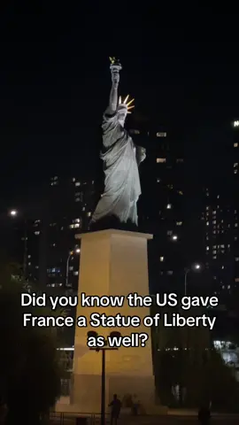 I thought this was so cool I had no idea! Missing Paris a little extra today.  #paris #france #statueofliberty #fyp 