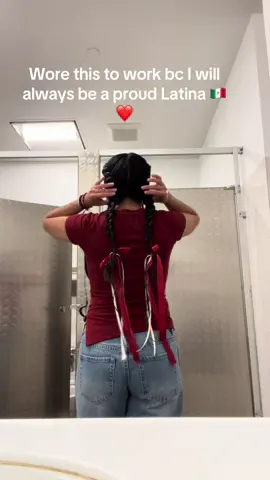 I will always represent my culture❤️✨🇲🇽 Happy Hispanic Heritage month 💚🤍❤️#OOTD#mexico #fyp #trending #hispanicheritagemonth 