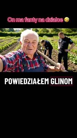 wszystko przekopali #dlaciebie #viral #polska #smieszne #ai, dziadek, policja, gliny, ogródek