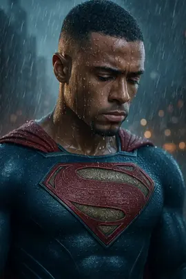 🚨Prompt🚨 Create a high-definition, 8k photo of me (9:16), ultra-realistic and full of details. Me in the Superman suit. The weather is very rainy, the background is a city, with tall buildings and blurred lights. The weather is cloudy and rainy, with a gradient effect and a bit dark. The raindrops are very visible, and the raindrops are visible on my face and on the armor. Take a photo with a high-definition camera. The photo is taken from the navel up, or just from the chest up. Keep my face faithful to the original and completely the same. Don't change anything, make it as realistic as possible and leave the suit full of details. My facial expression is neutral and serious, expressing confidence. I'm looking down, in a spontaneous style, similar to a movie cover. Create a water dripping effect on my face, in addition to the water spots, to make it look like it's actually raining. #prompts #AIphotos #prompterchallenge #photomagic #gemini #sora #chatgpt #prompt #photographer #photoshoot #promptchatgpt 