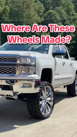 Where Are These Wheels Made At? #lindseystire #trucktok #truck #wheels #liftedtrucks 