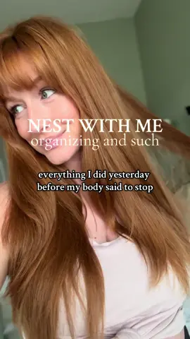 Nesting at 32 weeks!  I’m struggling with pretty bad hip pains so I am trying to get as much done as early as possible before I’m just too uncomfy!