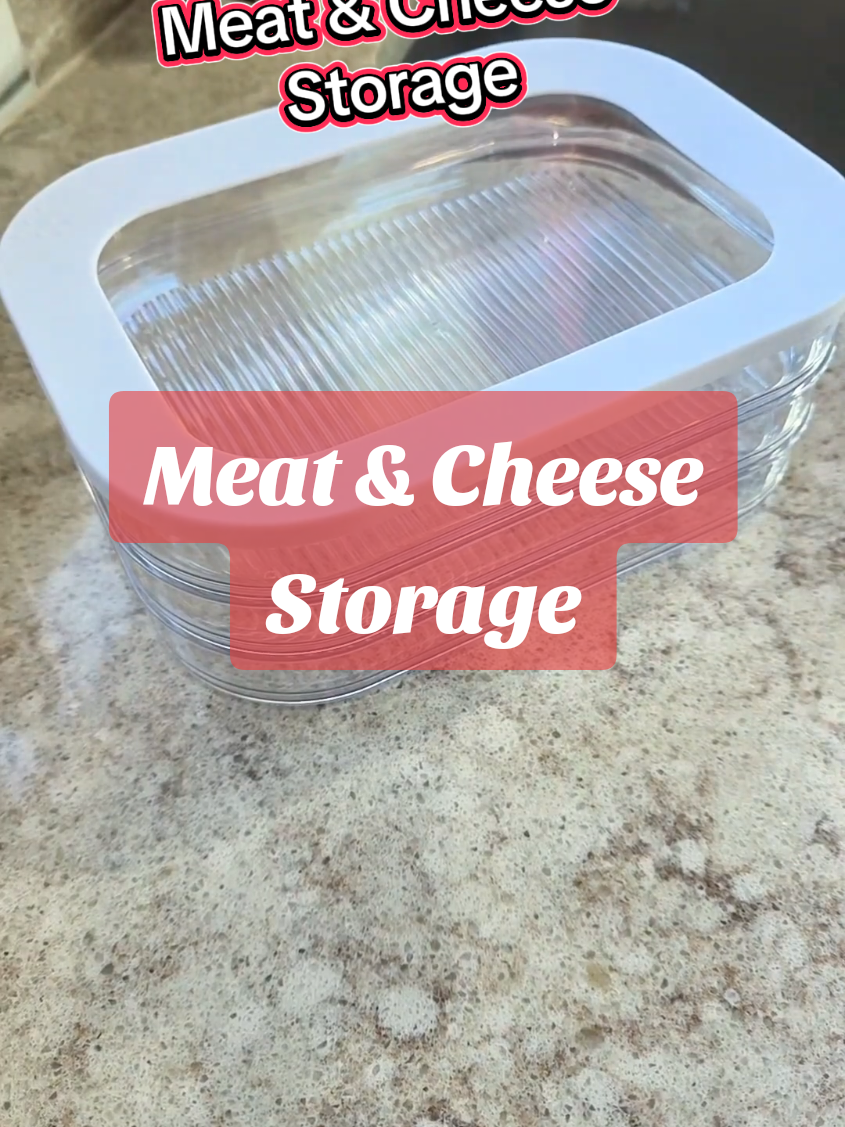 Such a handy storage container, so many options. #storagecontainer #KitchenHacks #meatcheese #containers 