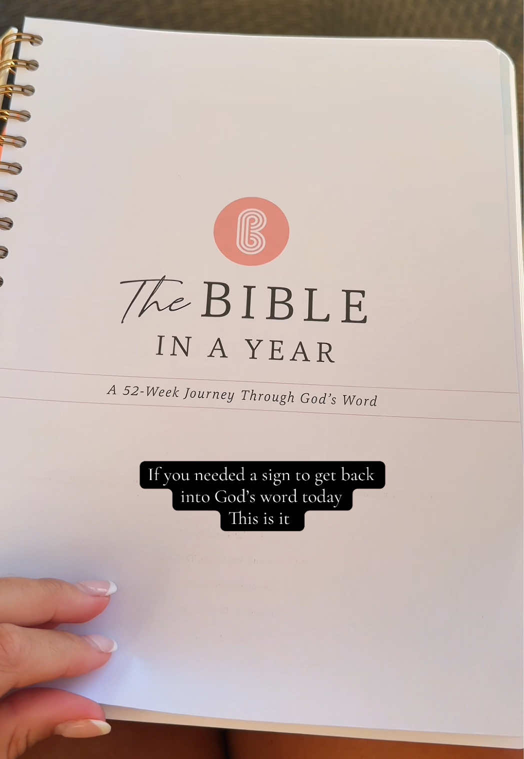 If you’ve been feeling distant from the Lord, maybe it’s not Him who’s been quiet… maybe it’s just time to get back in His Word. This study keeps you consistent, accountable, and rooted in truth.  #Bible #theBibleinayear #Biblejournaling #Bibleforbeginners #spiralBible  