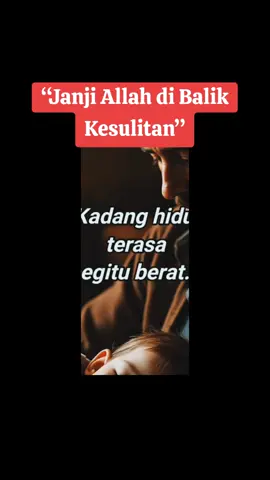 “Jangan pernah menyerah dalam kesulitan. Allah janji, siapa yang bertakwa akan diberi jalan keluar dan rezeki dari arah yang tak disangka-sangka. #NasihatQuran #HatiYangTenang #IngatAllah #MotivasiIslam 