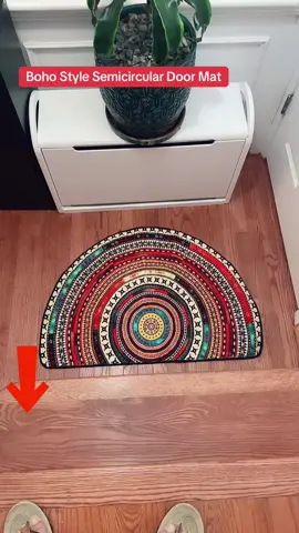 Boho Style Semicircular Door Mat #fyp #luiteljee #doormat #mat #semicirculardoormat 