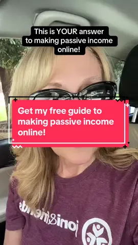 This is YOUR answer  to making passive income online! Comment ready for my free guide! #makemoneyfromhome #makemoneyfromyourphone #makemoneyonline #retirementincome #passiveincomeover50 