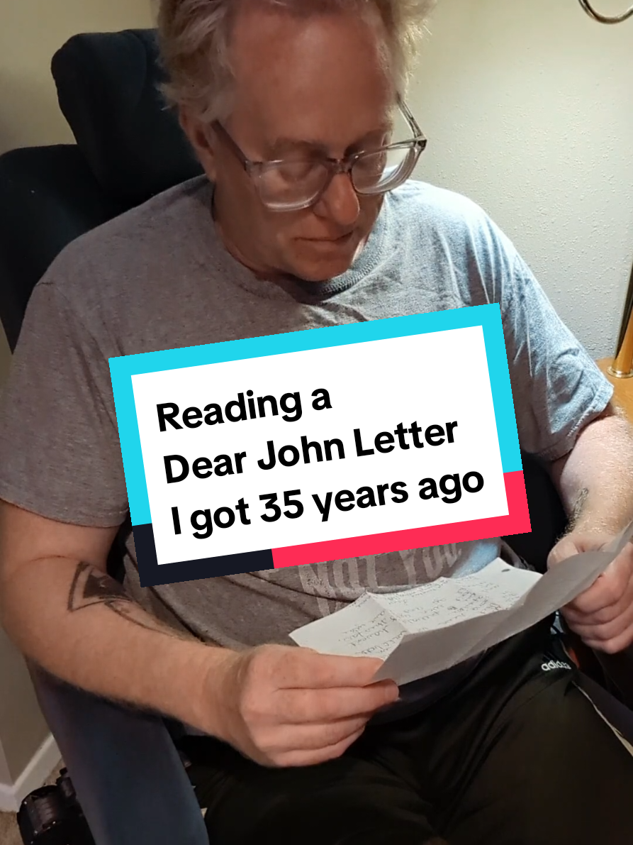 Reading a Dear John letter I got 35 years ago. It was found in my parents house with a stack of other letters. Why did I keep the letters? Because one day I knew I would be famous and historians would read these letters to get a better understanding of who I was when I wasn't on stage entertaining millions of people. #dearjohn #heartbreak #fyp 