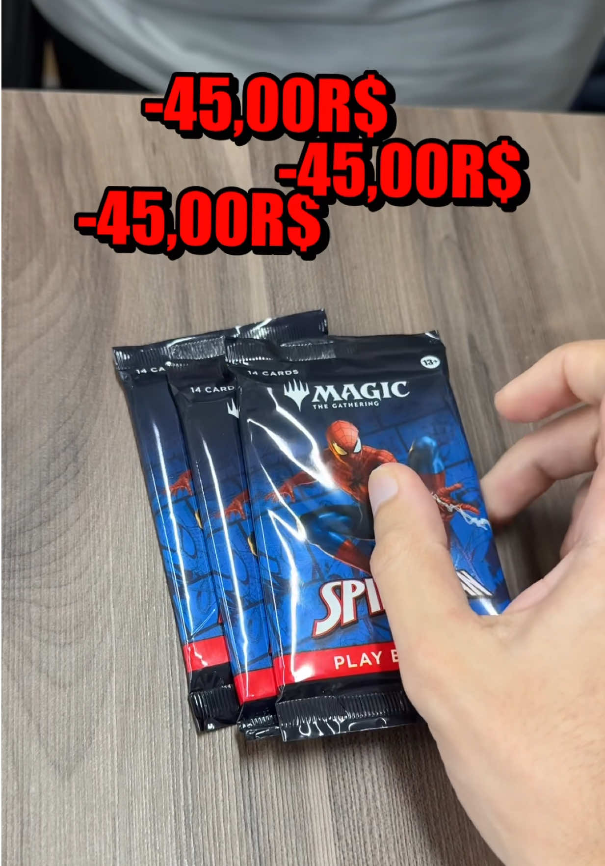 Comprei os novos pacotes do homem aranha! #magic #spiderman #magicthegathering #secretlair 