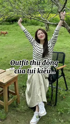 Outfit thu đông kiểu#xuhuongtiktok #trending #thoitrangnu2025 #review #tiktokshop 